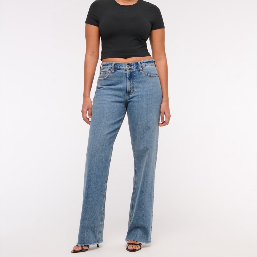 Abercrombie Curve Love Low Rise Baggy Jean